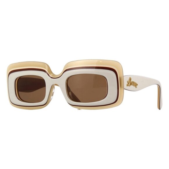 New LOEWE x Paula's Ibiza White Cat Eye LW40139U 25E Sunglasses Women - Picture 1 of 4